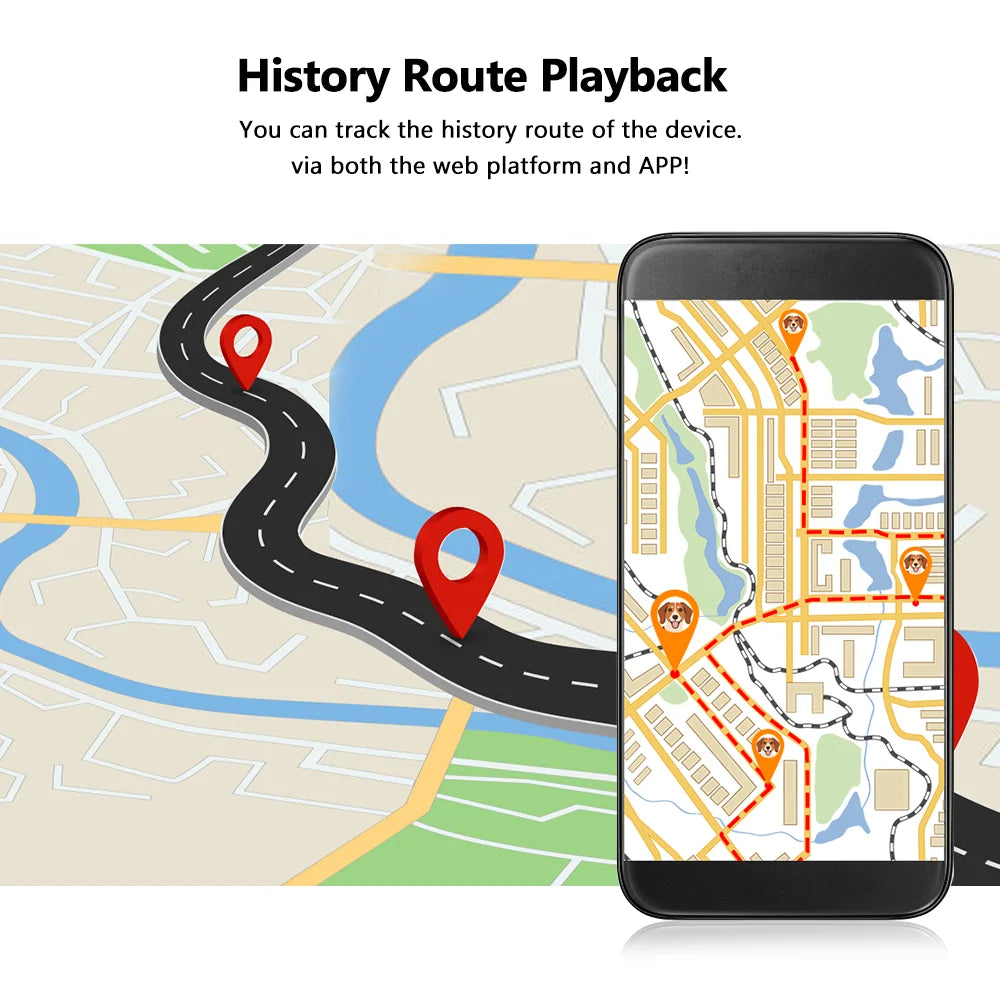 4G Pet GPS Tracker Realtime Tracking Dog Cat Animal Finder