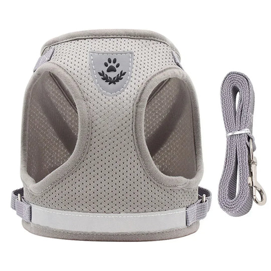 Cat Harness Lead Leash Set Adjustable Reflective Escape Proof Pet