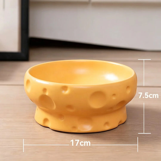 Pet Ceramic Bowl - Nordic High-Legged Ceramic Cat Food Bowl - Snack Tray - Specifically Designed for Kittens and Puppies