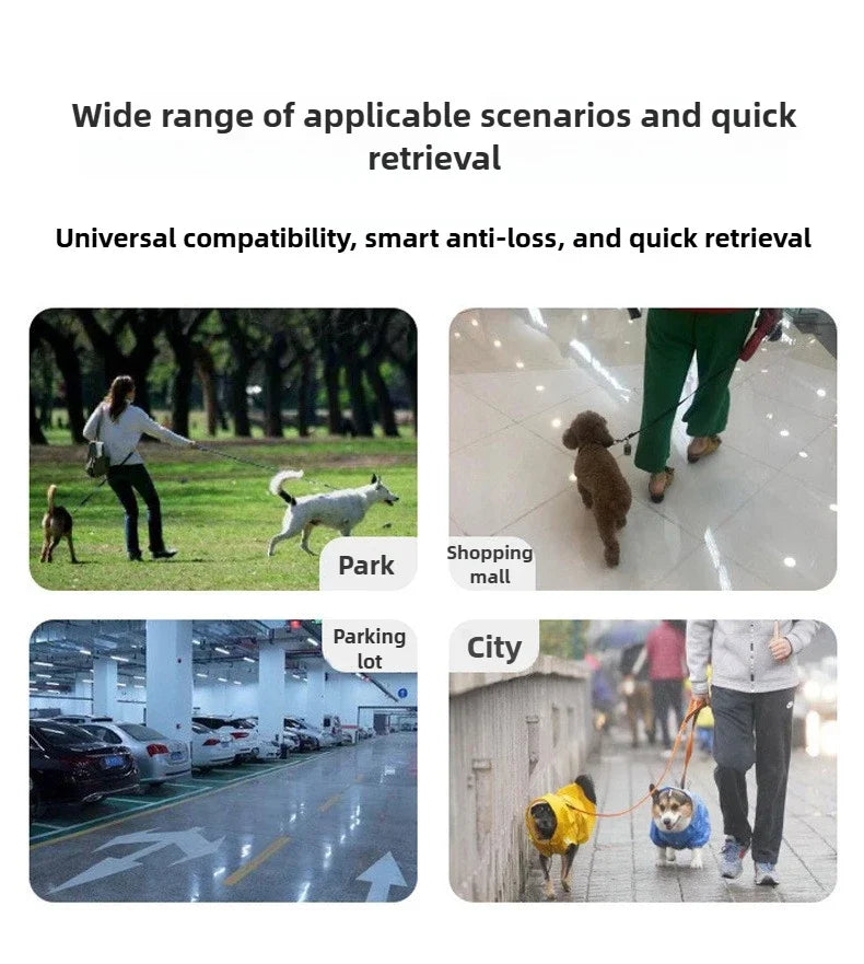 Pet Anti Lost GPS Tracker Bluetooth Compatible Real Time Tracking Smart Wearable Waterproof Locator for Dog Cat Collar Find