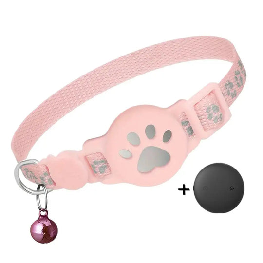 Pet Tracking GPS  Night Reflective Adjustable Collar Phone APP Lightweight Cat Tracker
