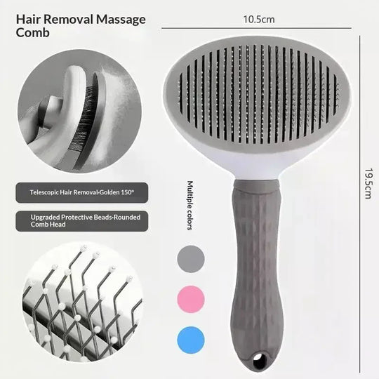 Pet Dog Brush Cat Comb Self Cleaning Pet Hair Remover