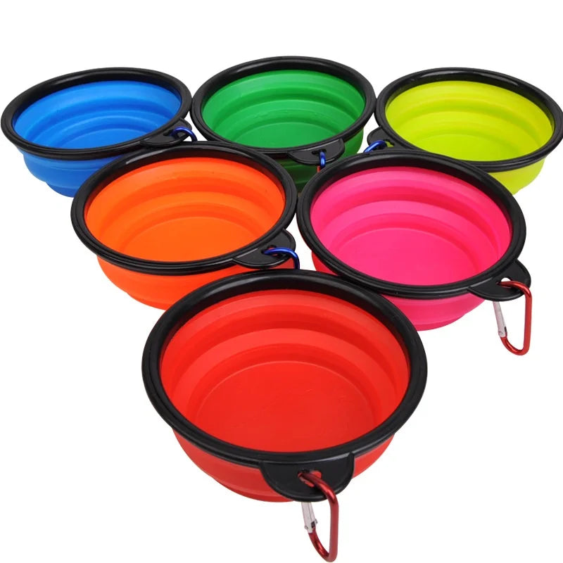 Durable TPR Portable Pet Food Bowl for Cats And Dogs Silicone