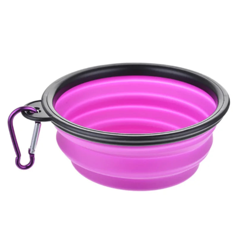 Durable TPR Portable Pet Food Bowl for Cats And Dogs Silicone