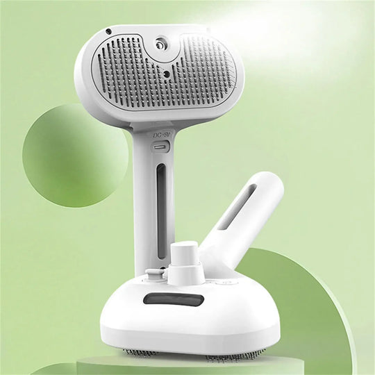 Steamy Dog Brush Electric Spray Cat Hair Brush 3 in1