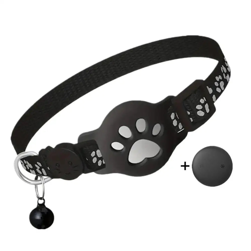 Pet Tracking GPS  Night Reflective Adjustable Collar Phone APP Lightweight Cat Tracker