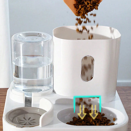 Dog Cat Standing rabbit ear feeder Water feeder Pet food set