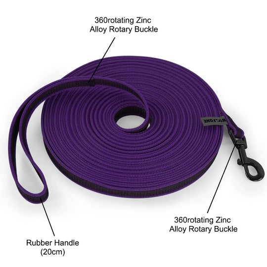 Medium Small Long Dog Leash Latex Silk Easy and Convenient Training