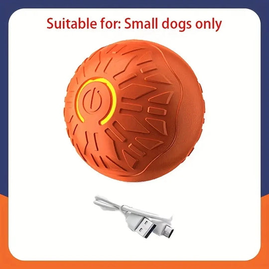 Electronic Interactive Pet Toy Moving Ball USB Automatic Moving Bouncing for Puppy