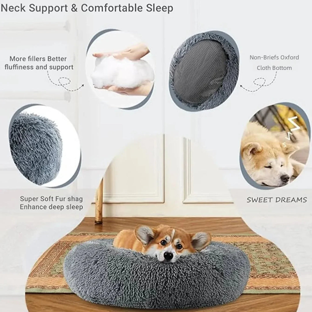 40-90cm 6 Sizes Round Pet Bed for Large Dog Bed