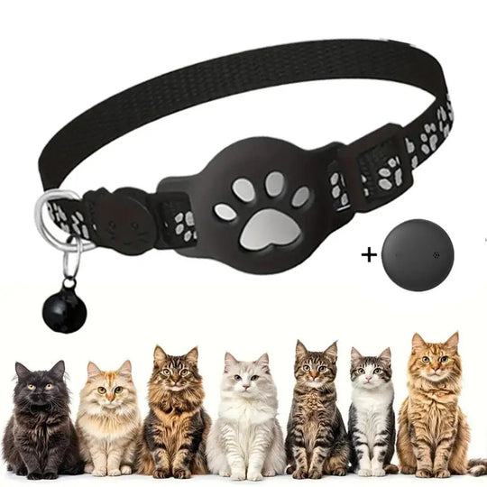 Pet Tracking GPS  Night Reflective Adjustable Collar Phone APP Lightweight Cat Tracker