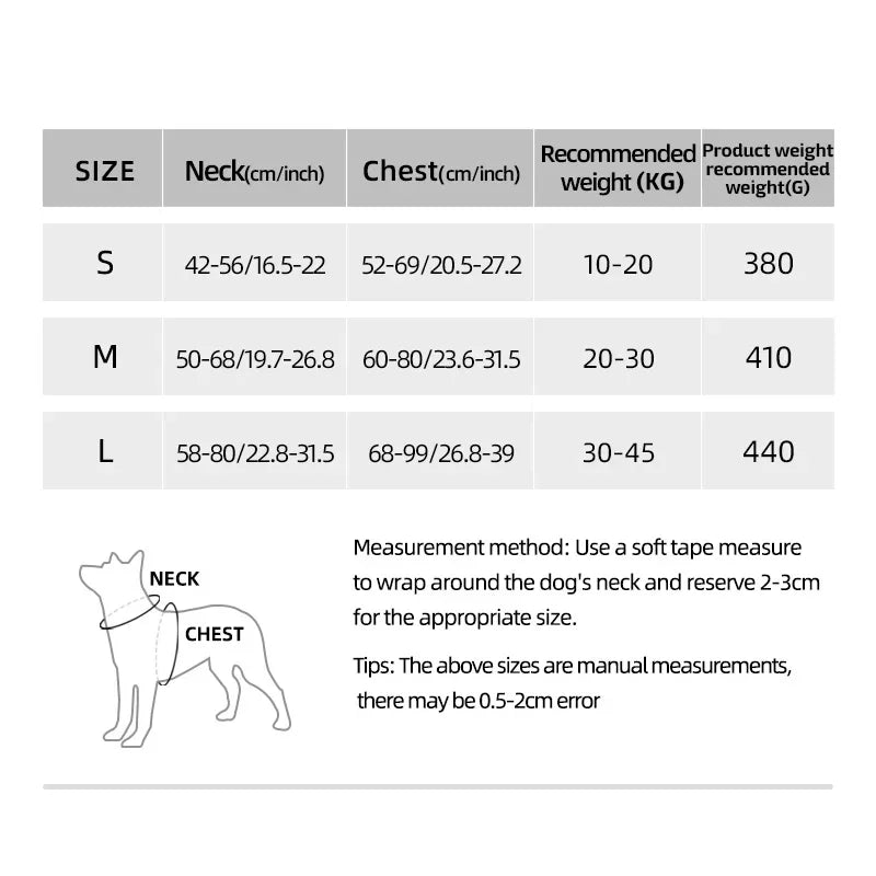 Adjustable Anti-Breakaway Dog Harness for Outdoor Activities – Secure Control for Medium & Large Dogs