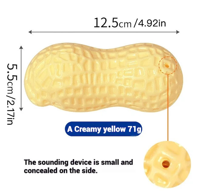 Pet Toys TPR Simulation Peanut Sound Toy