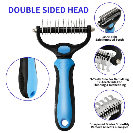 Brush Cat Comb Self Cleaning Hair Remover Grooming Tools
