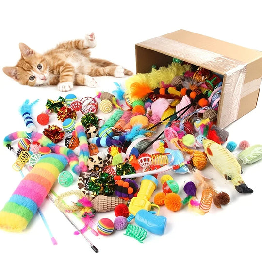 56pcs/28pcs/14pcs Cat Toys Mixed Pack