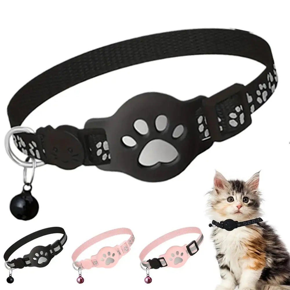 Pet Tracking GPS  Night Reflective Adjustable Collar Phone APP Lightweight Cat Tracker