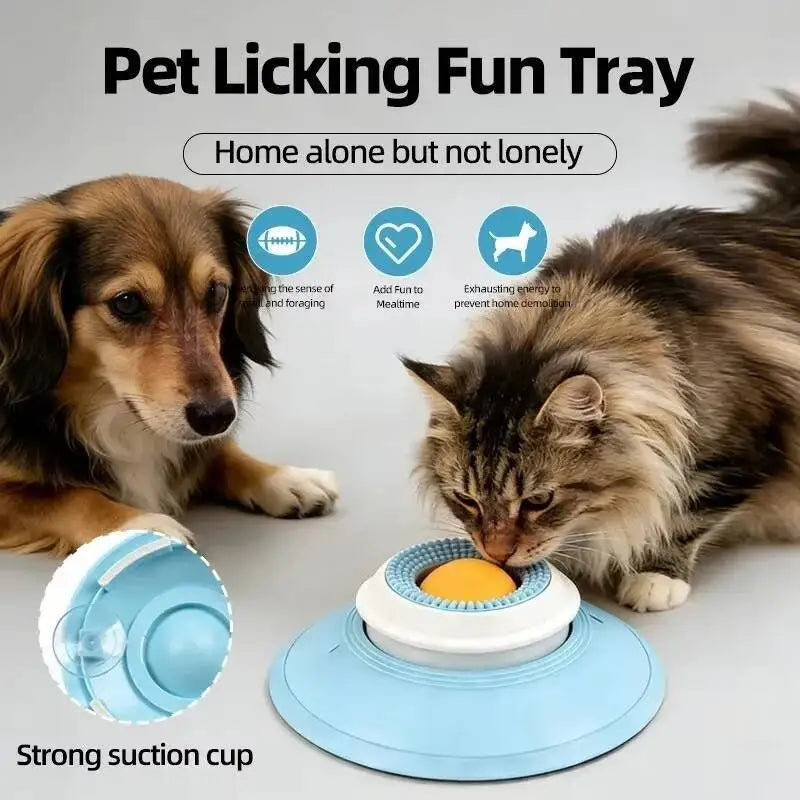 Pets Lick Toys Tray Interactive Dog Toys Slow Feeder Food Dispenser For Puppy Training Enrichment Cat Feeding Crate Pet Supplies