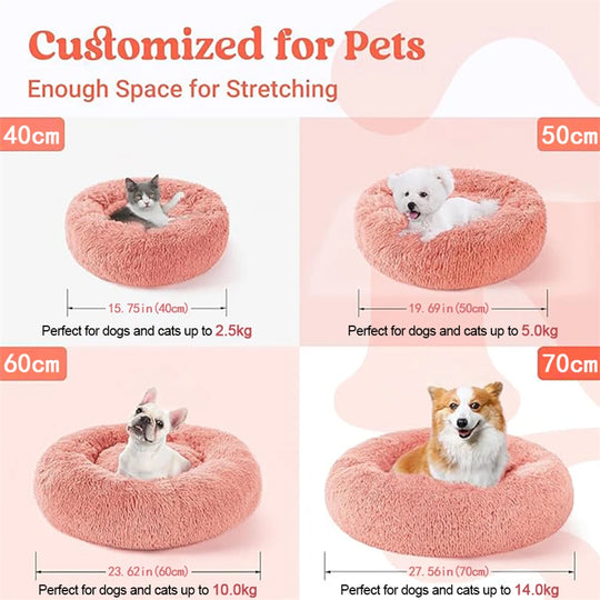 Soft Pet Cat Bed Pad Plush Warm Faux Fur D