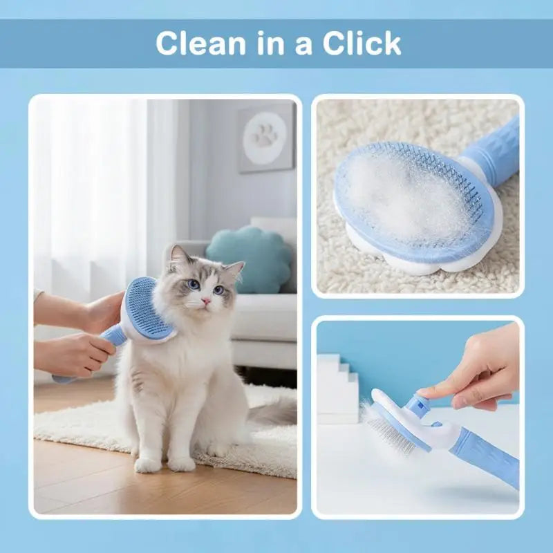 Pet Dog Brush Cat Comb Self Cleaning Pet Hair Remover