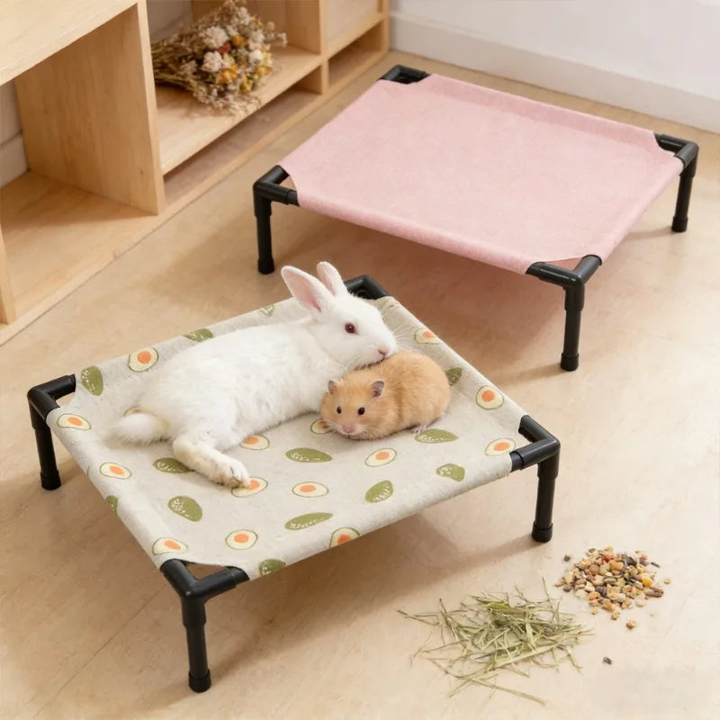 1PC Elevated Pet Bed Raised Small Animal Bed Breathable Washable