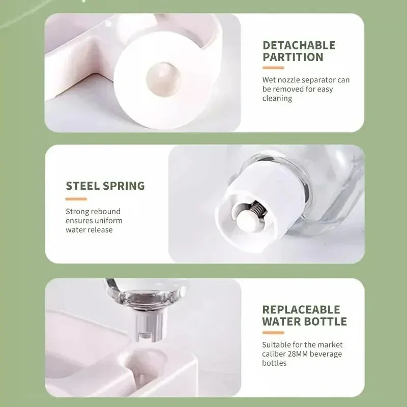 New Automatic Double Set Suitable for Cats and Dogs Drinking Pet Bowl Moisture-proof