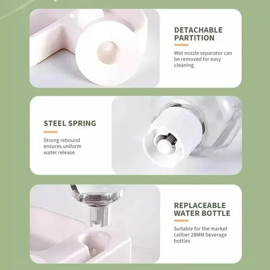 New Automatic Double Set Suitable for Cats and Dogs Drinking Pet Bowl Moisture-proof