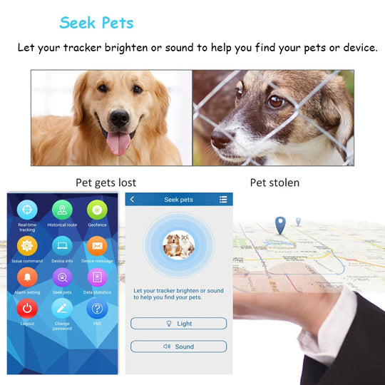 4G Pet GPS Tracker Realtime Tracking Dog Cat Animal Finder