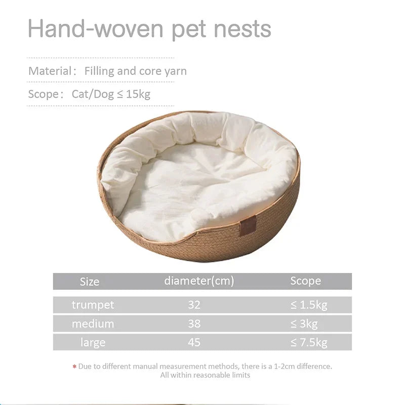Nest Baskets Waterproof Removable Cushion Sleeping Bag Pet Bed