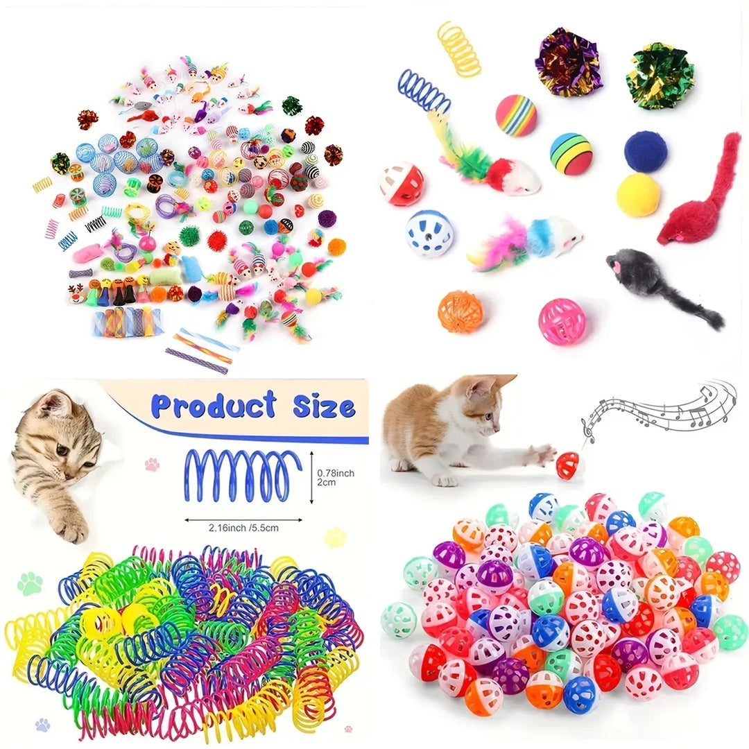 56pcs/28pcs/14pcs Cat Toys Mixed Pack