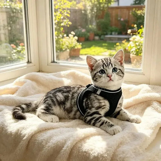 2pcs Universal harness and leash set for cats and dogs. Harness. Leash. Cat and dog puppy collars. Chest harness.