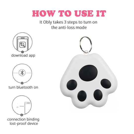 Pet Smart GPS Tracker Mini Anti-Lost Waterproof Bluetooth Locator