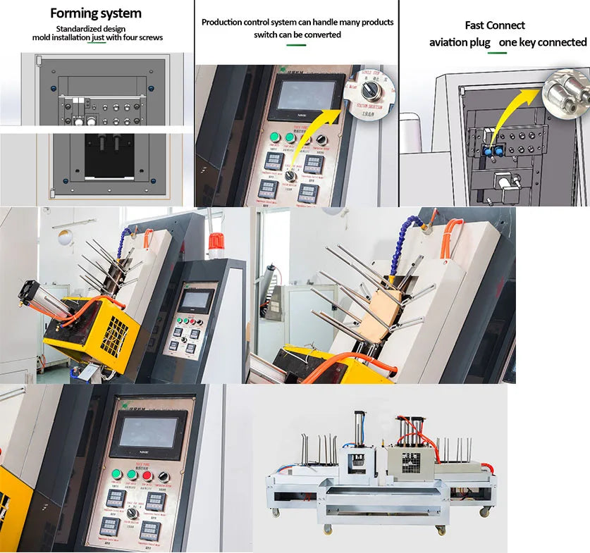 Customized Fully Automatic Paper Food Tray Making Machine Disposable Food Container Forming Equipment