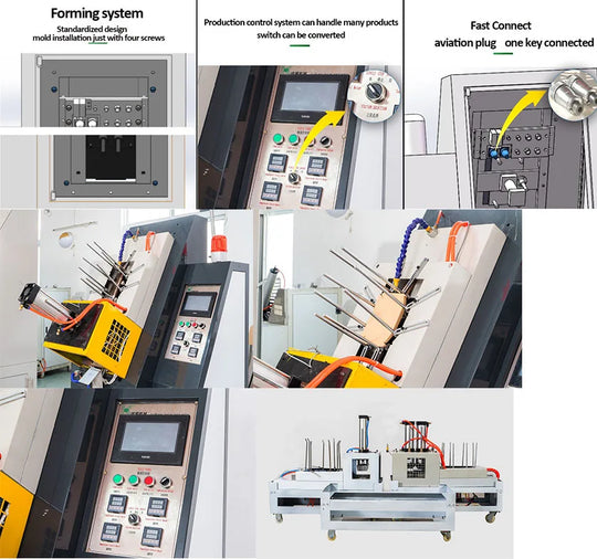 Customized Fully Automatic Paper Food Tray Making Machine Disposable Food Container Forming Equipment
