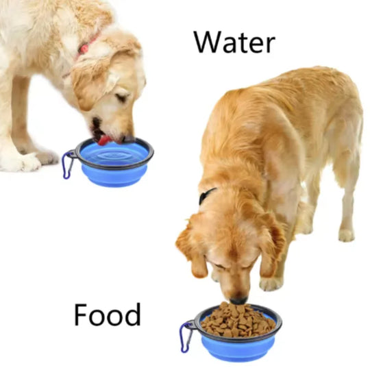 Durable TPR Portable Pet Food Bowl for Cats And Dogs Silicone