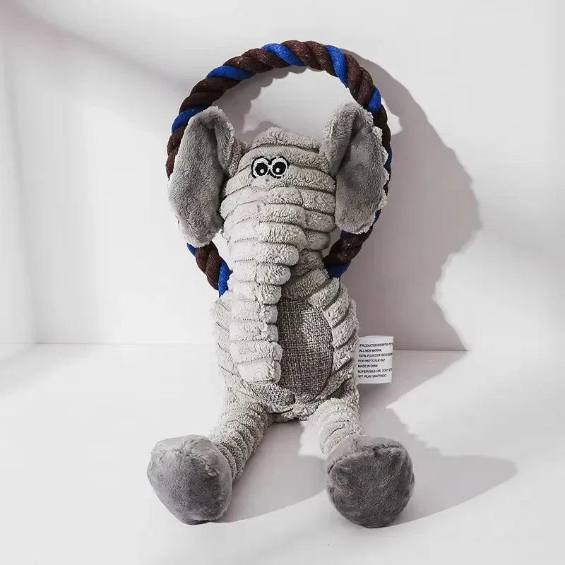 Dog Plush Toy Pet Squeaky Animals Stuffed Toy Bite-Resistant