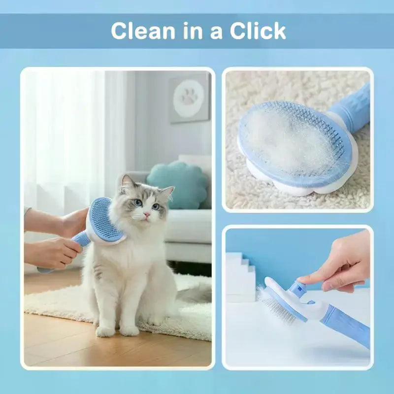 Pet Dog Brush Cat Comb Self Cleaning Pet Hair Remover