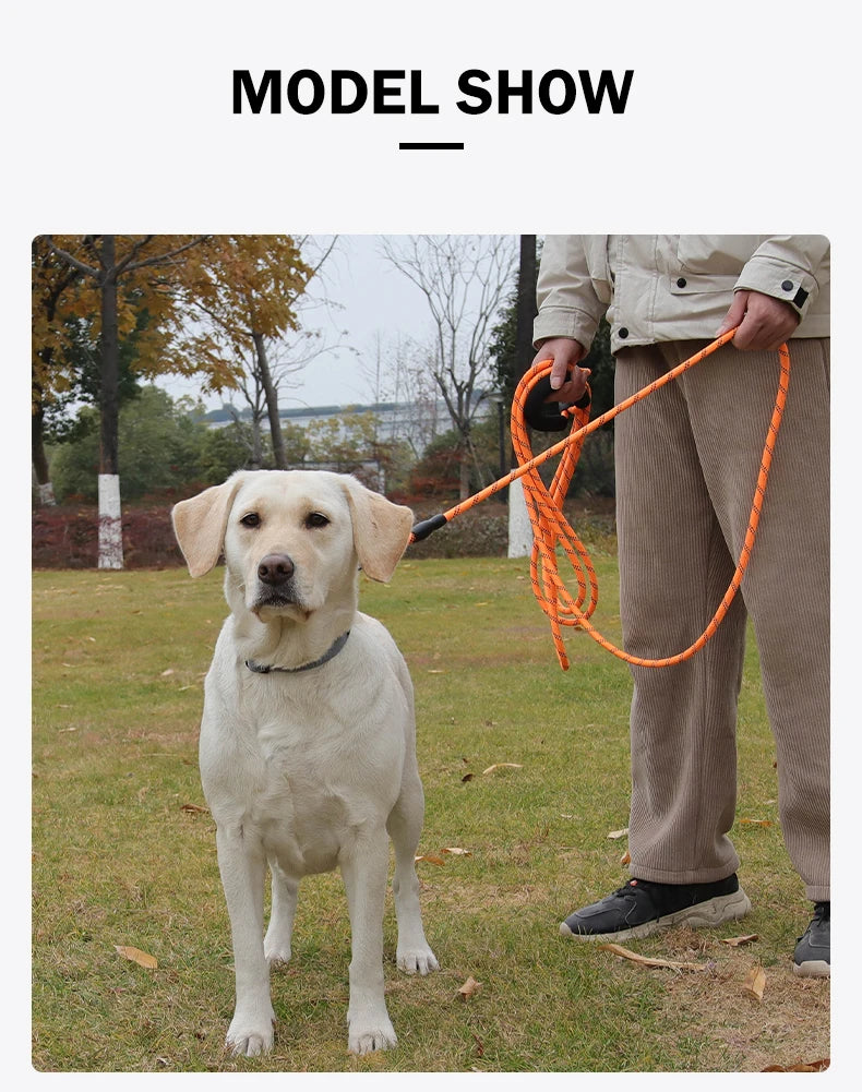 Long Dogs Training Leash for Walking Heavy Duty Nylon Leash for Agility Training