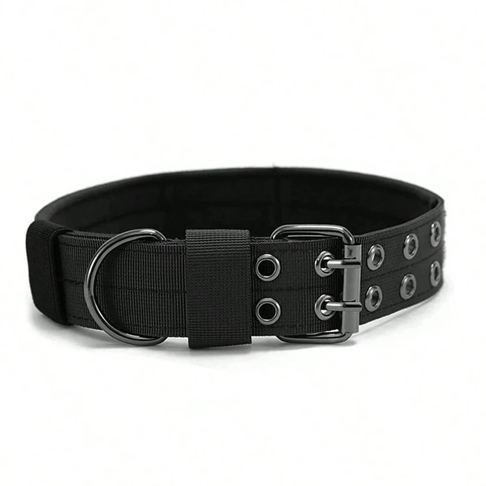 1pc Durable Nylon Military Collars Outdoor For Medium Large Dog
