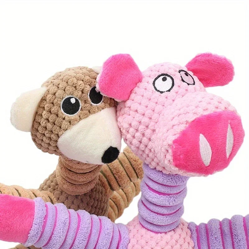 Plush Dog Toy, Cute Stuffed Animal Toy for Small Medium Dogs