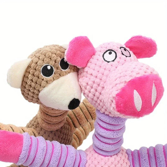 Plush Dog Toy, Cute Stuffed Animal Toy for Small Medium Dogs