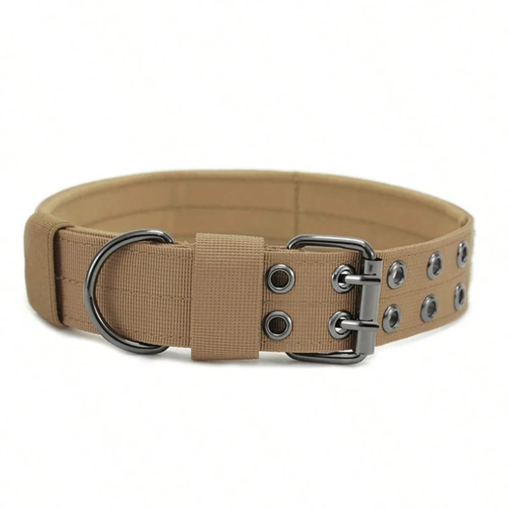 1pc Durable Nylon Military Collars Outdoor For Medium Large Dog