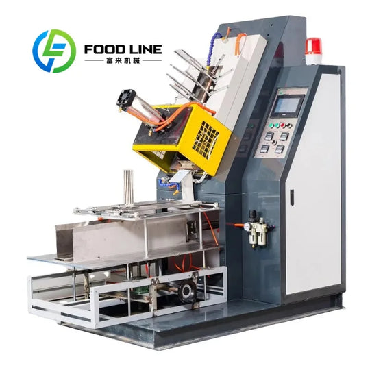 Customized Fully Automatic Paper Food Tray Making Machine Disposable Food Container Forming Equipment