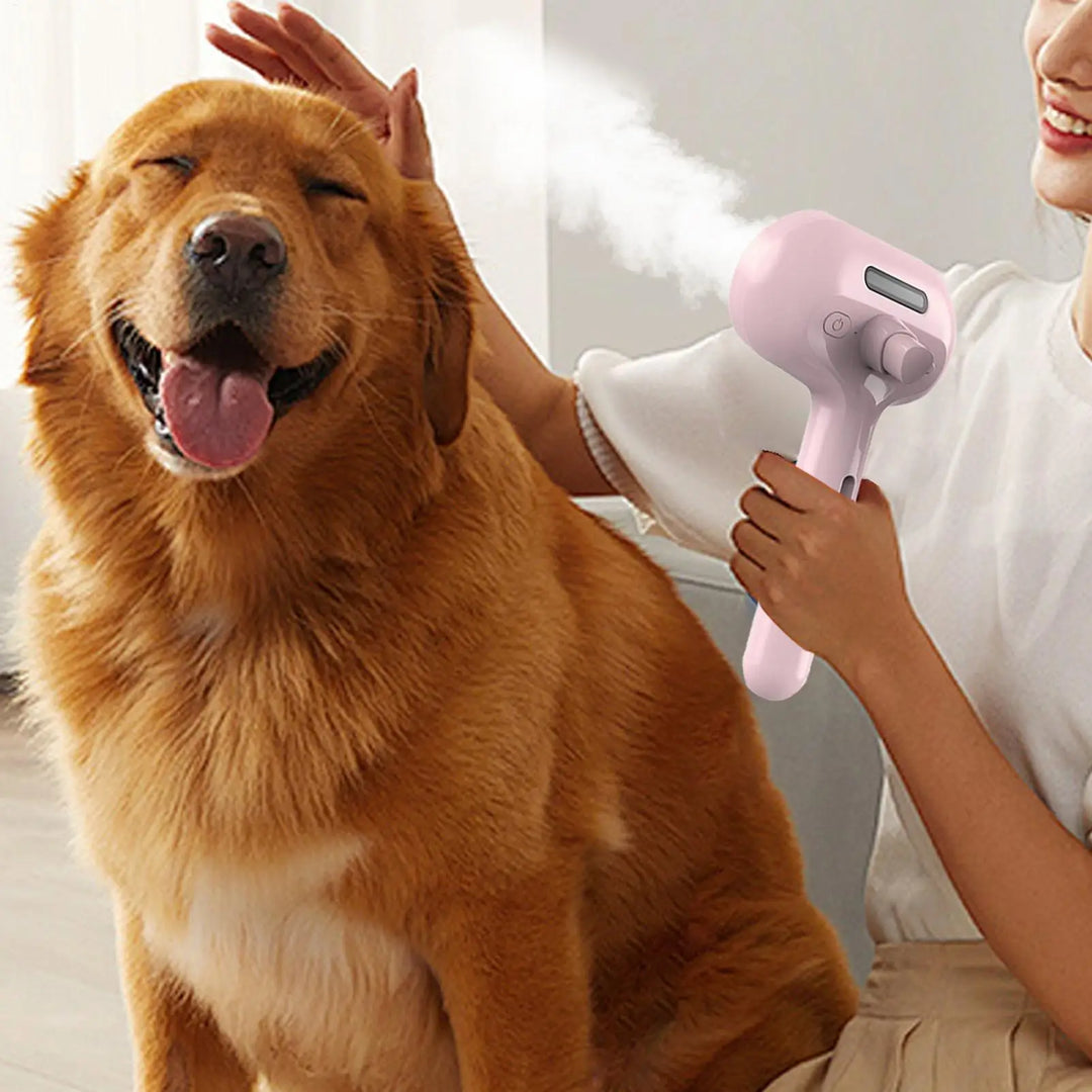 Steamy Dog Brush Electric Spray Cat Hair Brush 3 in1