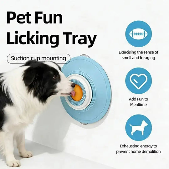 Pets Lick Toys Tray Interactive Dog Toys Slow Feeder Food Dispenser For Puppy Training Enrichment Cat Feeding Crate Pet Supplies