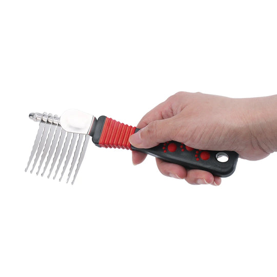 1Pcs Pet Undercoat Hair Dog Grooming Brush Dematting Fur Rake Comb Brush Tool Dog and Cat Comb for Detangling Matted or Knotted