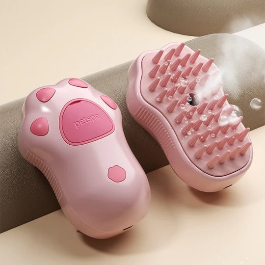 Steamy Pet Dog Brush Cat Steam Brush Electric Spray