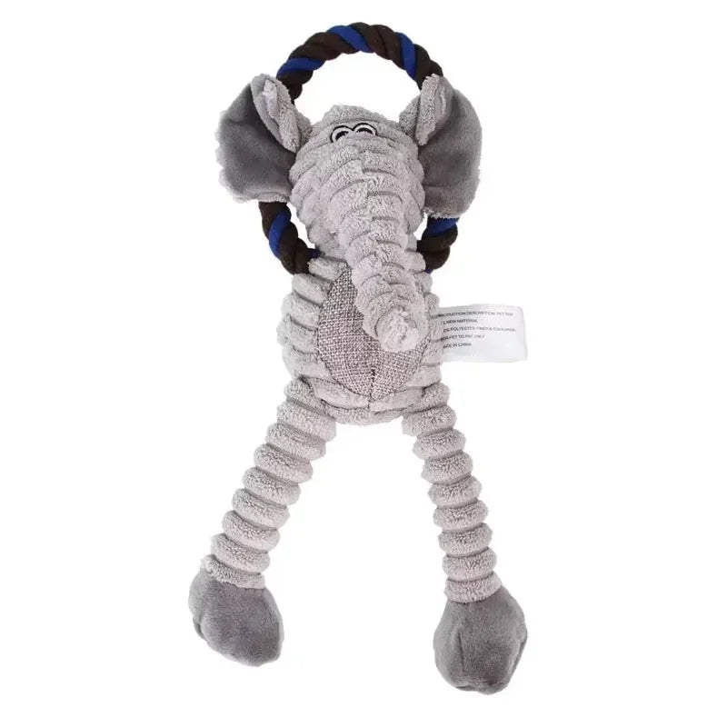 Dog Plush Toy Pet Squeaky Animals Stuffed Toy Bite-Resistant