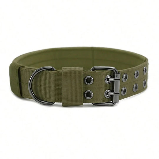 1pc Durable Nylon Military Collars Outdoor For Medium Large Dog