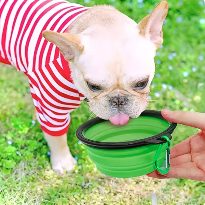 Durable TPR Portable Pet Food Bowl for Cats And Dogs Silicone