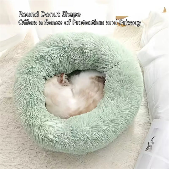 Soft Pet Cat Bed Pad Plush Warm Faux Fur D